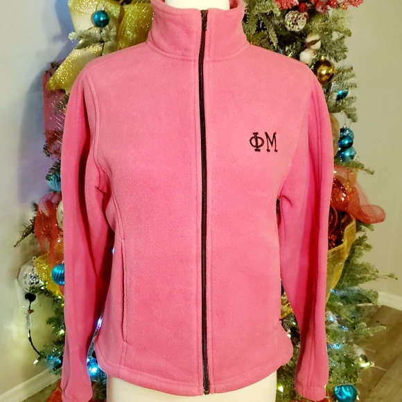 Port Authority Womens Pink Value Fleece Jacket - Picture 2 of 7